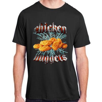 Chicken Nuggets Heavy Metal World Hardcore Music Adult ChromaSoft Performance T-Shirt