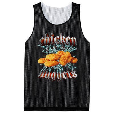 Chicken Nuggets Heavy Metal World Hardcore Music Mesh Reversible Basketball Jersey Tank