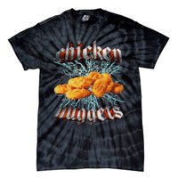 Chicken Nuggets Heavy Metal World Hardcore Music Tie-Dye T-Shirt