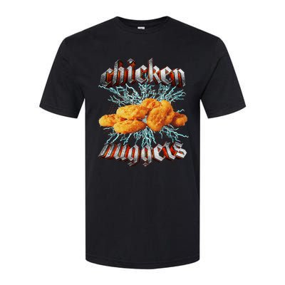 Chicken Nuggets Heavy Metal World Hardcore Music Softstyle CVC T-Shirt