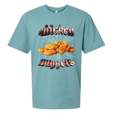 Chicken Nuggets Heavy Metal World Hardcore Music Sueded Cloud Jersey T-Shirt