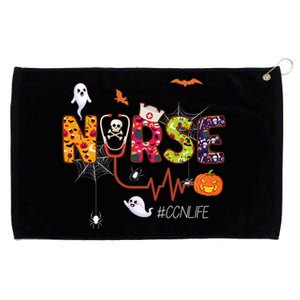 Ccn Nurse Halloween Ghost Spider Critical Care Nursing Gift Grommeted Golf Towel