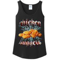 Chicken Nuggets Heavy Metal Hardcore Music Ladies Essential Tank