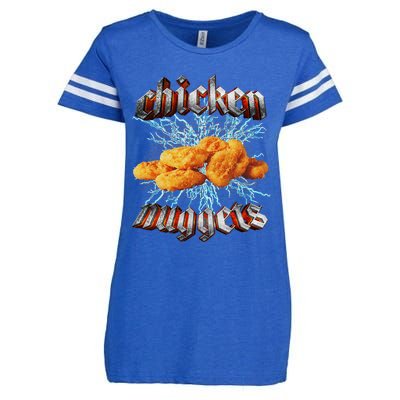 Chicken Nuggets Heavy Metal Hardcore Music Enza Ladies Jersey Football T-Shirt