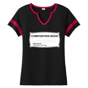 Composition Notebook Halloween Costume Couples Fancy Dress Ladies Halftime Notch Neck Tee