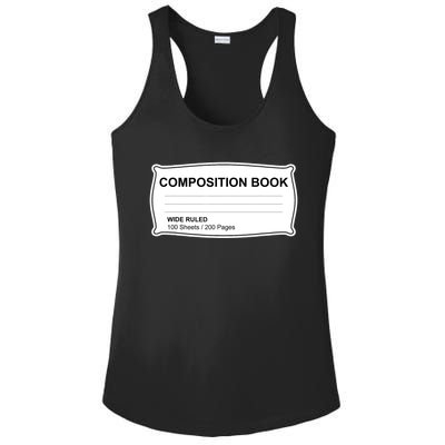 Composition Notebook Halloween Costume Couples Fancy Dress Ladies PosiCharge Competitor Racerback Tank