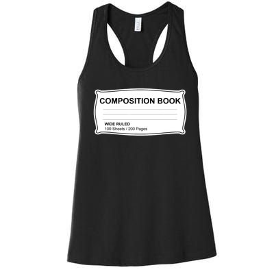 Composition Notebook Halloween Costume Couples Fancy Dress Women's Racerback Tank