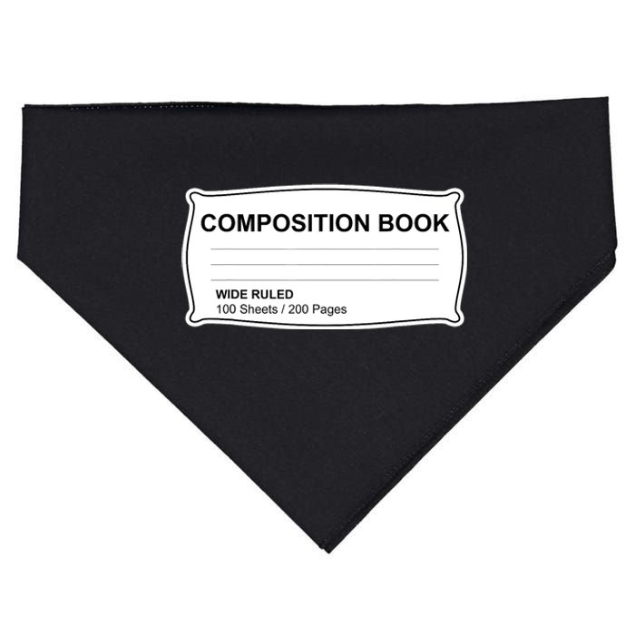 Composition Notebook Halloween Costume Couples Fancy Dress USA-Made Doggie Bandana