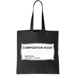 Composition Notebook Halloween Costume Couples Fancy Dress Tote Bag