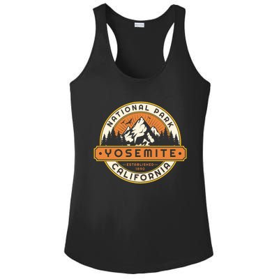 California Nature Hiking Outdoors Gift Yosemite National Park Ladies PosiCharge Competitor Racerback Tank