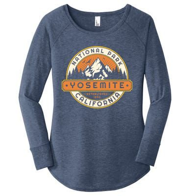 California Nature Hiking Outdoors Gift Yosemite National Park Women's Perfect Tri Tunic Long Sleeve Shirt