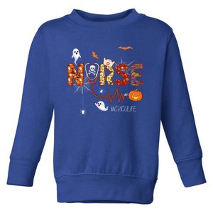 Cvicu Nurse Halloween Pumpkin Cardiovascular Icu Nursing Cool Gift Toddler Sweatshirt