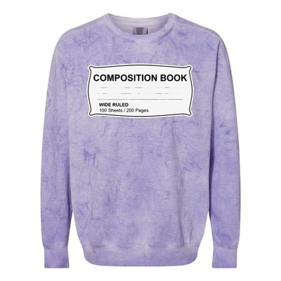 Composition Notebook Halloween Costume Couples Fancy Dress Gift Colorblast Crewneck Sweatshirt