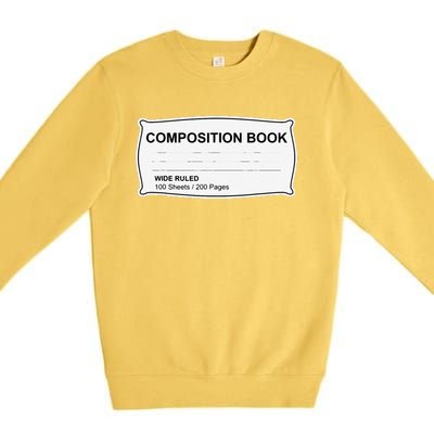 Composition Notebook Halloween Costume Couples Fancy Dress Gift Premium Crewneck Sweatshirt