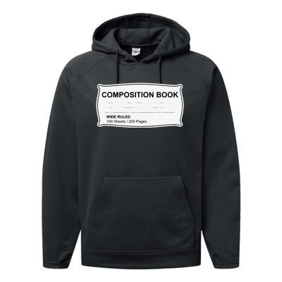 Composition Notebook Halloween Costume Couples Fancy Dress Gift Performance Fleece Hoodie