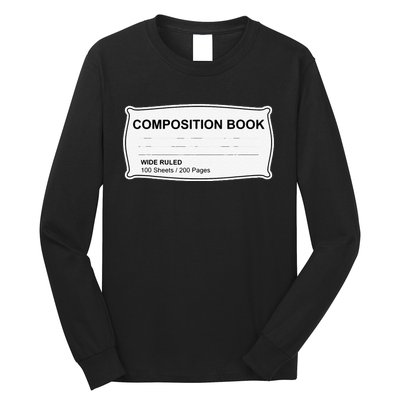 Composition Notebook Halloween Costume Couples Fancy Dress Gift Long Sleeve Shirt