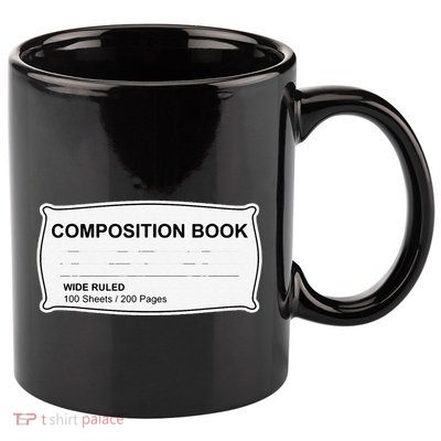 Composition Notebook Halloween Costume Couples Fancy Dress Gift 11oz C Handle Ceramic Mug