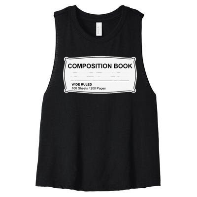 Composition Notebook Halloween Costume Couples Fancy Dress Gift Women's Racerback Cropped Tank