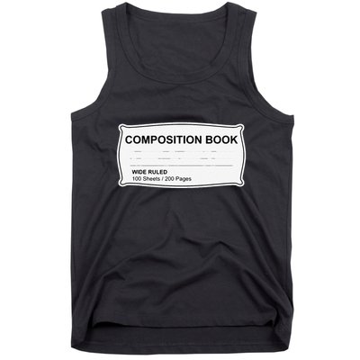 Composition Notebook Halloween Costume Couples Fancy Dress Gift Tank Top