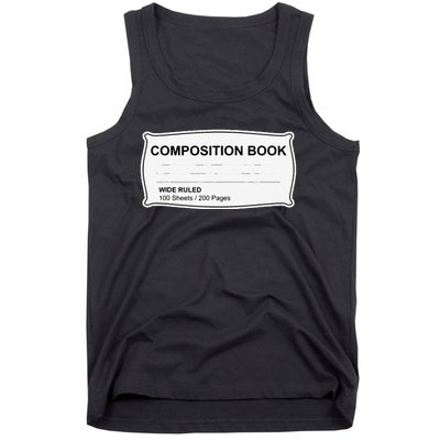 Composition Notebook Halloween Costume Couples Fancy Dress Gift Tank Top