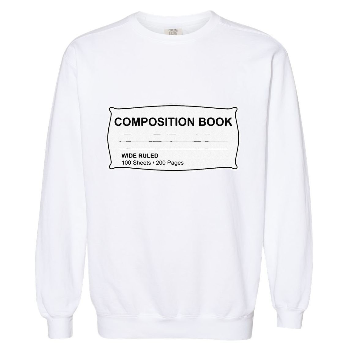 Composition Notebook Halloween Costume Couples Fancy Dress Gift Garment-Dyed Sweatshirt