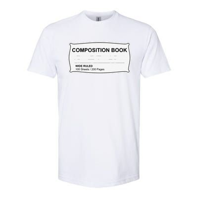 Composition Notebook Halloween Costume Couples Fancy Dress Gift Softstyle CVC T-Shirt