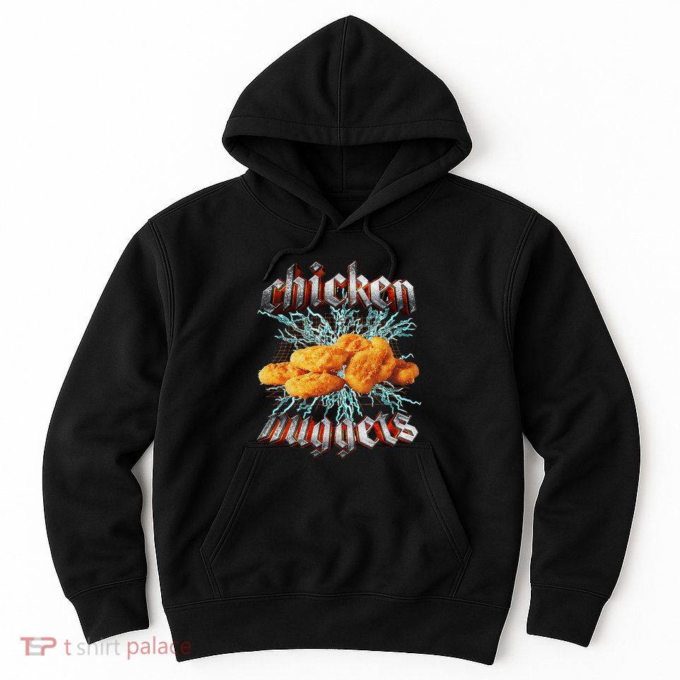 Chicken Nuggets Heavy Metal Hoodie