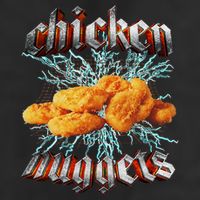 Chicken Nuggets Heavy Metal 11oz C Handle Ceramic Mug