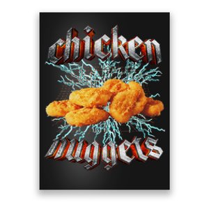 Chicken Nuggets Heavy Metal Poster