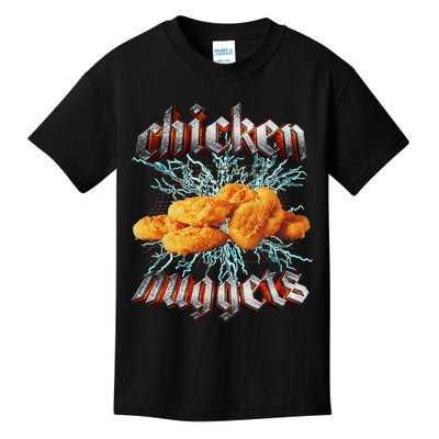 Chicken Nuggets Heavy Metal Kids T-Shirt