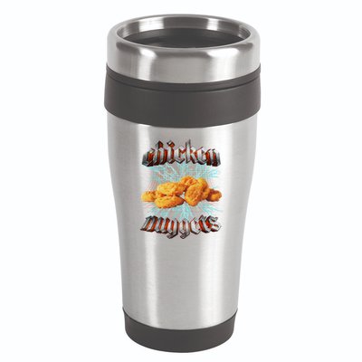 Chicken Nuggets Heavy Metal Funny 16oz Travel Tumbler