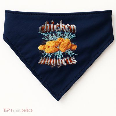 Chicken Nuggets Heavy Metal Funny USA-Made Doggie Bandana
