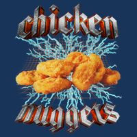 Chicken Nuggets Heavy Metal Funny USA-Made Doggie Bandana