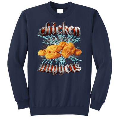 Chicken Nuggets Heavy Metal Funny Sweatshirt