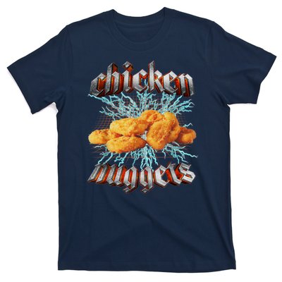 Chicken Nuggets Heavy Metal Funny T-Shirt