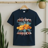 Chicken Nuggets Heavy Metal Funny T-Shirt