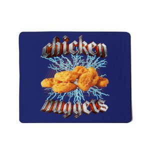 Chicken Nuggets Heavy Metal Funny Mousepad