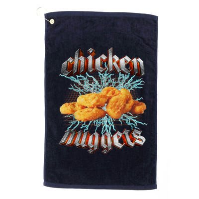 Chicken Nuggets Heavy Metal Funny Golf Towel