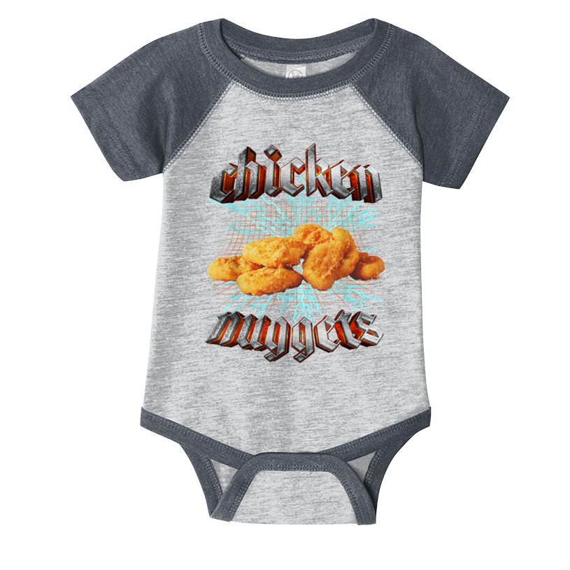 Chicken Nuggets Heavy Metal Funny Infant Baby Jersey Bodysuit