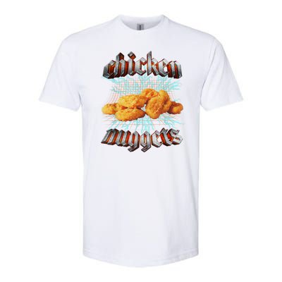 Chicken Nuggets Heavy Metal Funny Softstyle® CVC T-Shirt