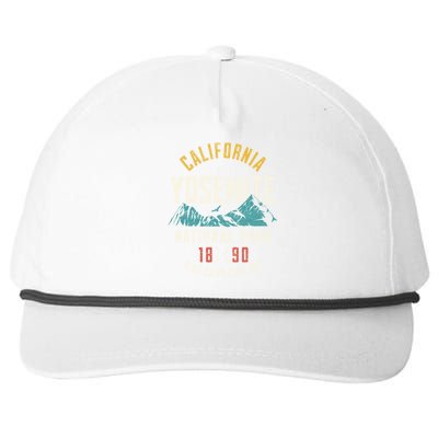 California Nature Hiking Outdoors Yosemite National Park Snapback Five-Panel Rope Hat