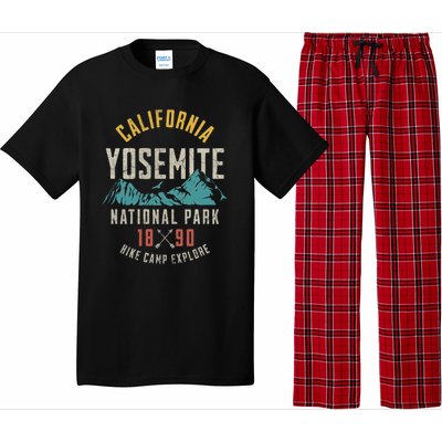 California Nature Hiking Outdoors Yosemite National Park Pajama Set