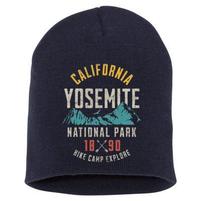 California Nature Hiking Outdoors Yosemite National Park Short Acrylic Beanie