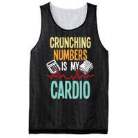 Crunching Numbers Is My Cardio Accountant Auditor Auditing Mesh Reversible Basketball Jersey Tank