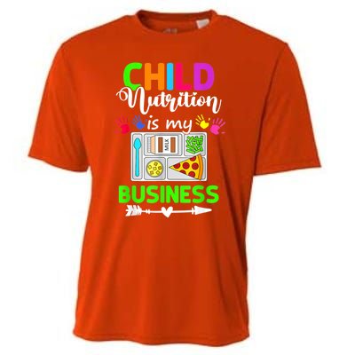 Child Nutrition Is My Business Cafeteria Worker Lunch Lady Cooling Performance Crew T-Shirt