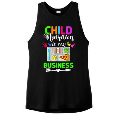 Child Nutrition Is My Business Cafeteria Worker Lunch Lady Ladies PosiCharge Tri-Blend Wicking Tank