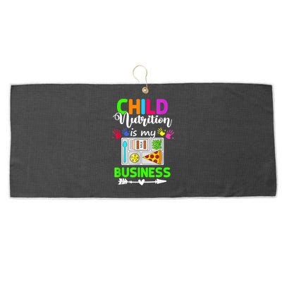 Child Nutrition Is My Business Cafeteria Worker Lunch Lady Large Microfiber Waffle Golf Towel