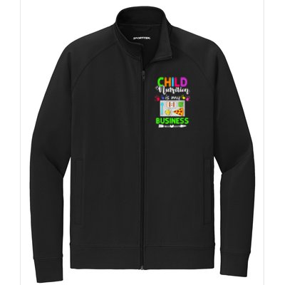 Child Nutrition Is My Business Cafeteria Worker Lunch Lady Stretch Full-Zip Cadet Jacket