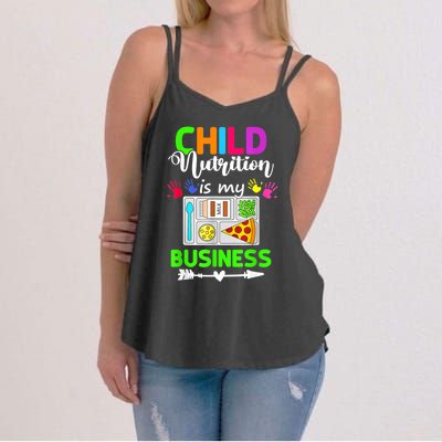 Child Nutrition Is My Business Cafeteria Worker Lunch Lady Women's Strappy Tank