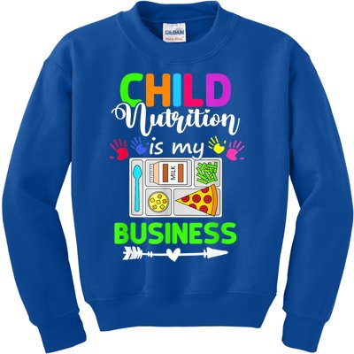 Child Nutrition Is My Business Cafeteria Worker Lunch Lady Kids Sweatshirt